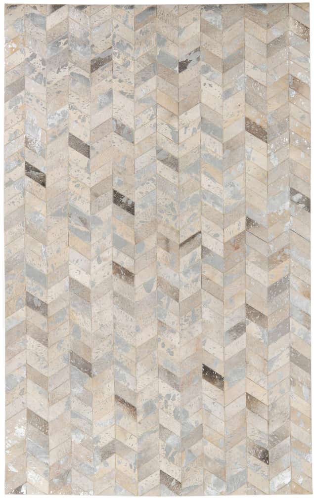 5' x 8' Cowhide Leather Rug