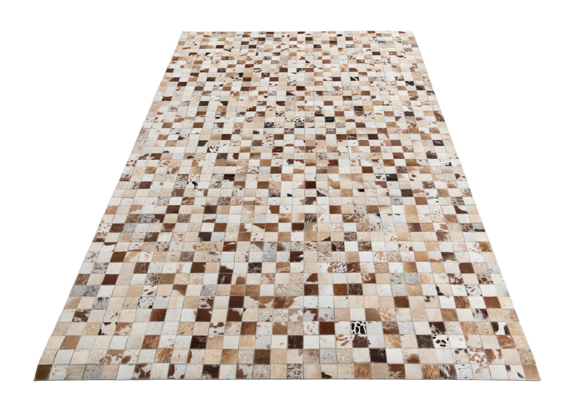 5' x 8' Cowhide Leather Rug