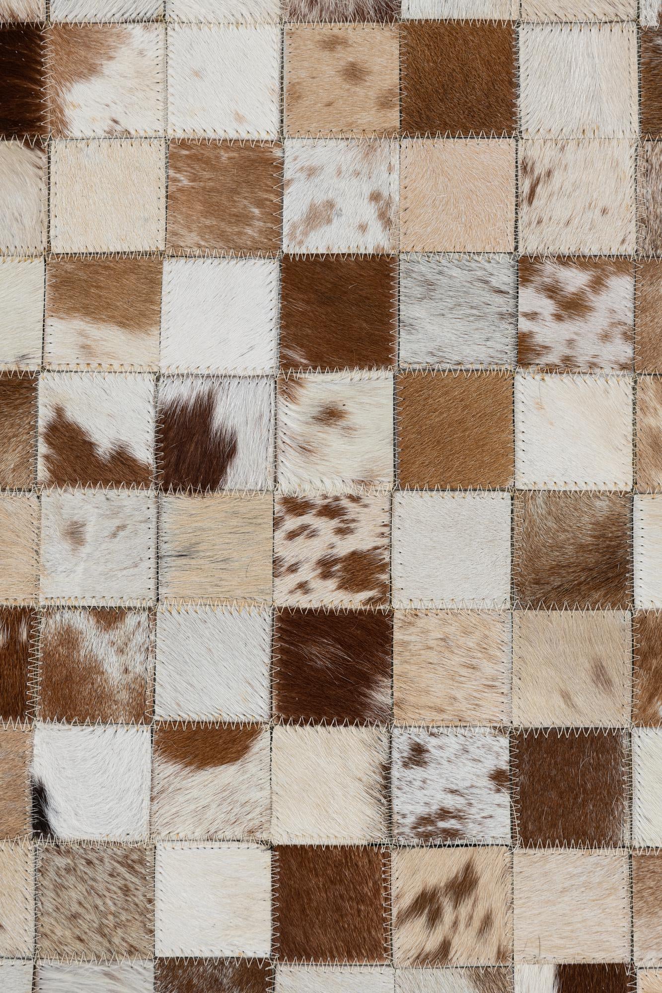 5' x 8' Cowhide Leather Rug