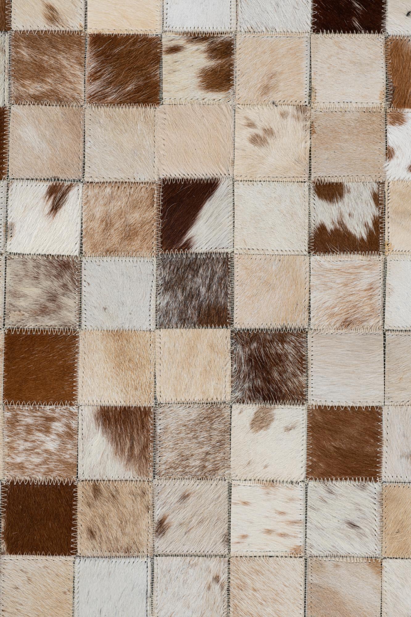 5' x 8' Cowhide Leather Rug