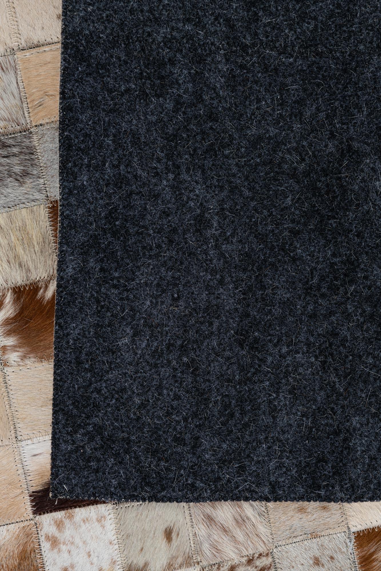 5' x 8' Cowhide Leather Rug