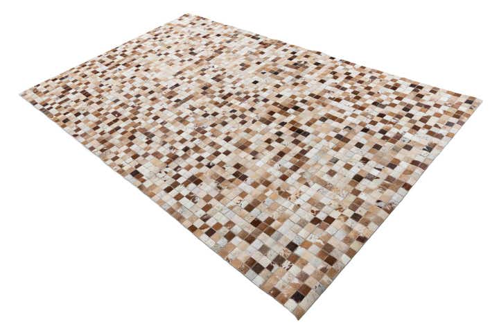 5' x 8' Cowhide Leather Rug