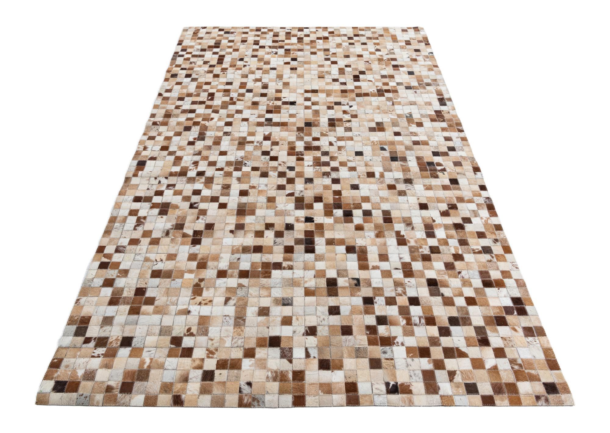 5' x 8' Cowhide Leather Rug