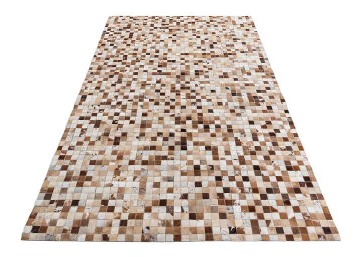 5' x 8' Cowhide Leather Rug
