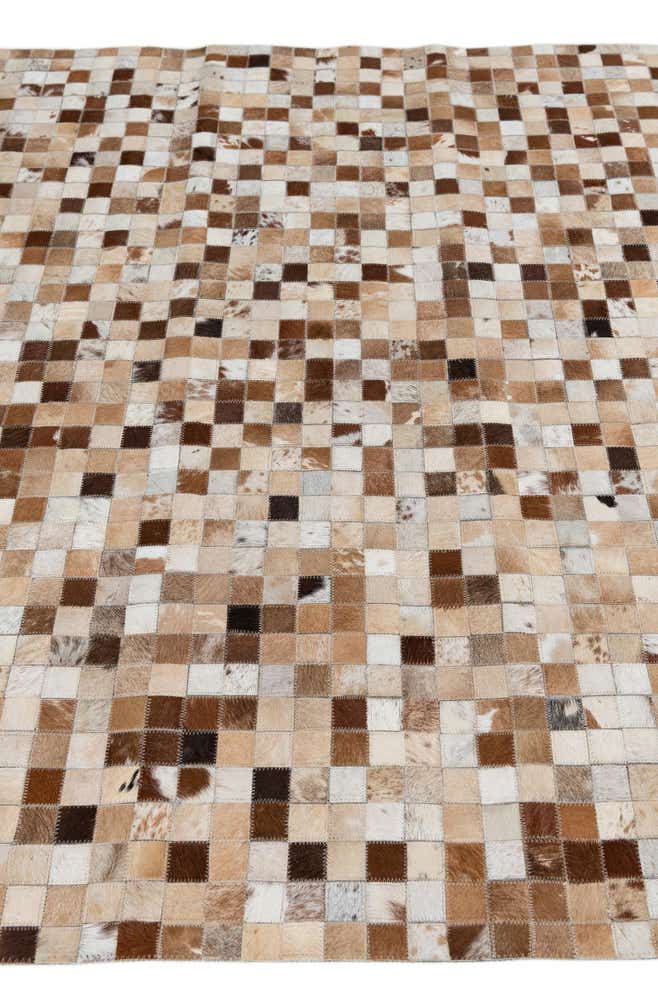 5' x 8' Cowhide Leather Rug