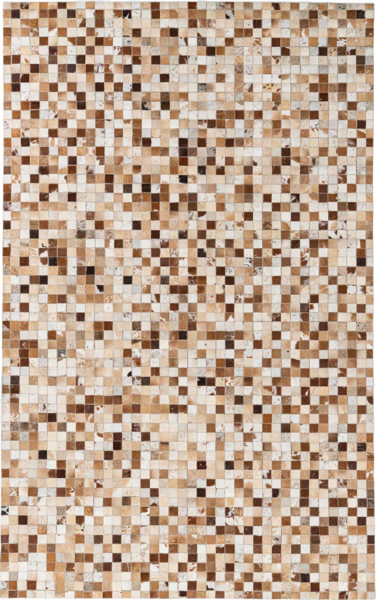 5' x 8' Cowhide Leather Rug