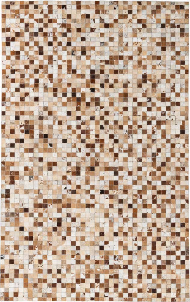 5' x 8' Cowhide Leather Rug