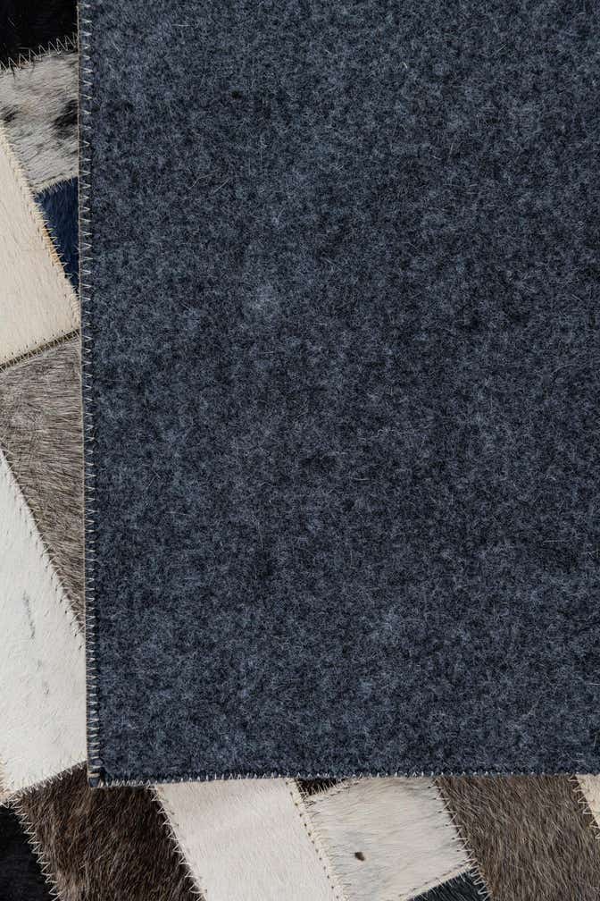 5' x 7' 10 Cowhide Leather Rug