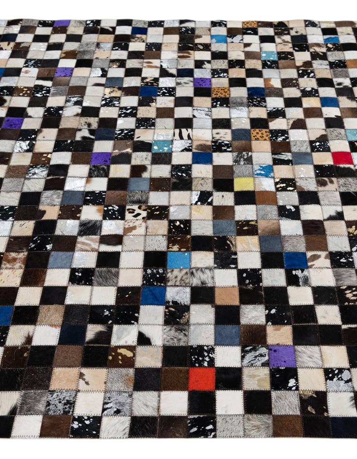 Detail image of 5' x 8' Cowhide Leather Rug