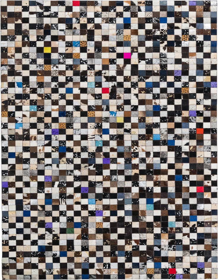 Detail image of 5' x 8' Cowhide Leather Rug