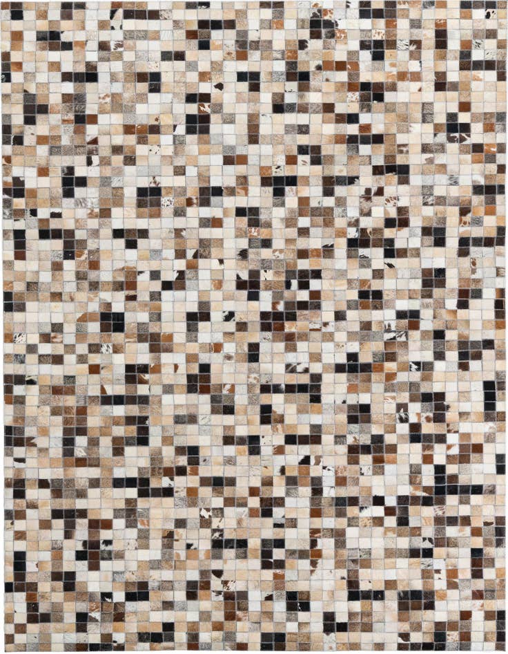 Detail image of 5' 2 x 7' 10 Cowhide Leather Rug