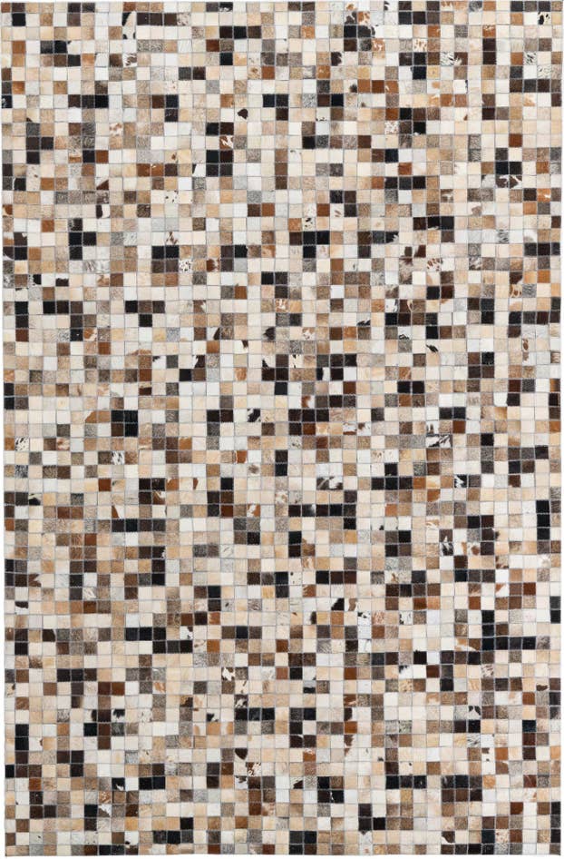 Detail image of 5' 2 x 7' 10 Cowhide Leather Rug