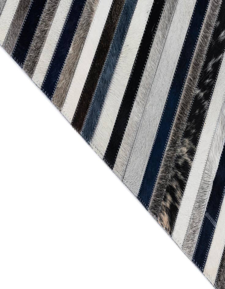 Detail image of 5' 2 x 8' Cowhide Leather Rug