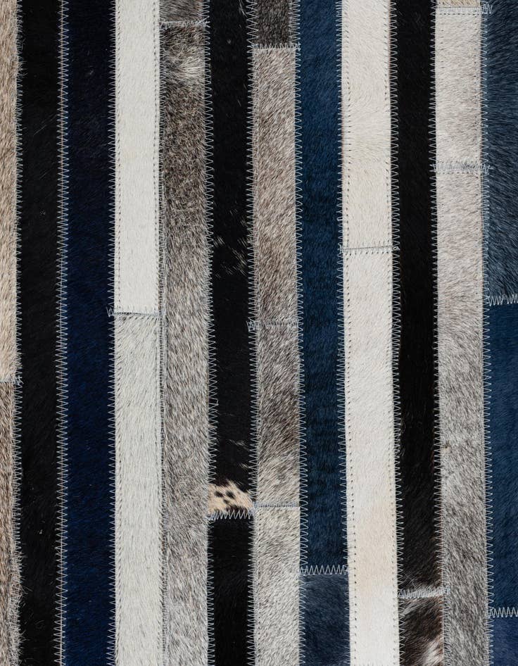 Detail image of 5' 2 x 8' Cowhide Leather Rug