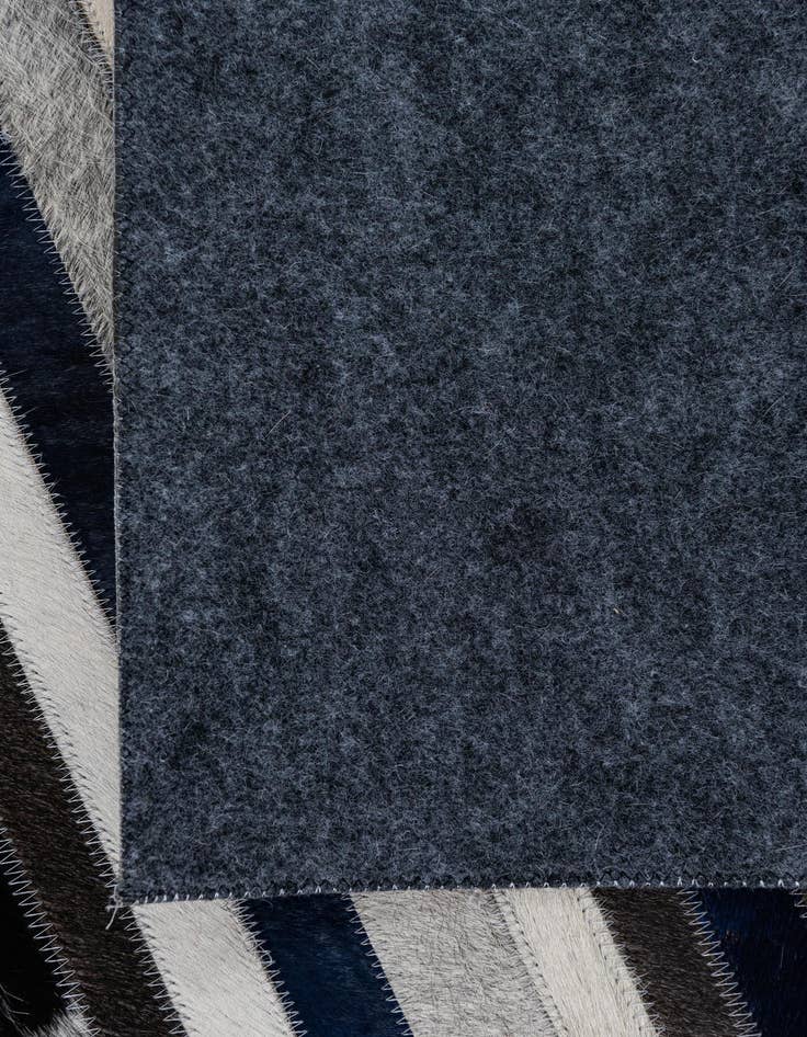 Detail image of 5' 2 x 8' Cowhide Leather Rug