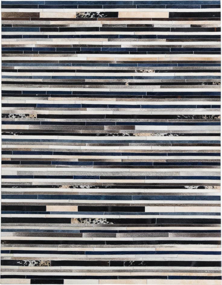Detail image of 5' 2 x 8' Cowhide Leather Rug