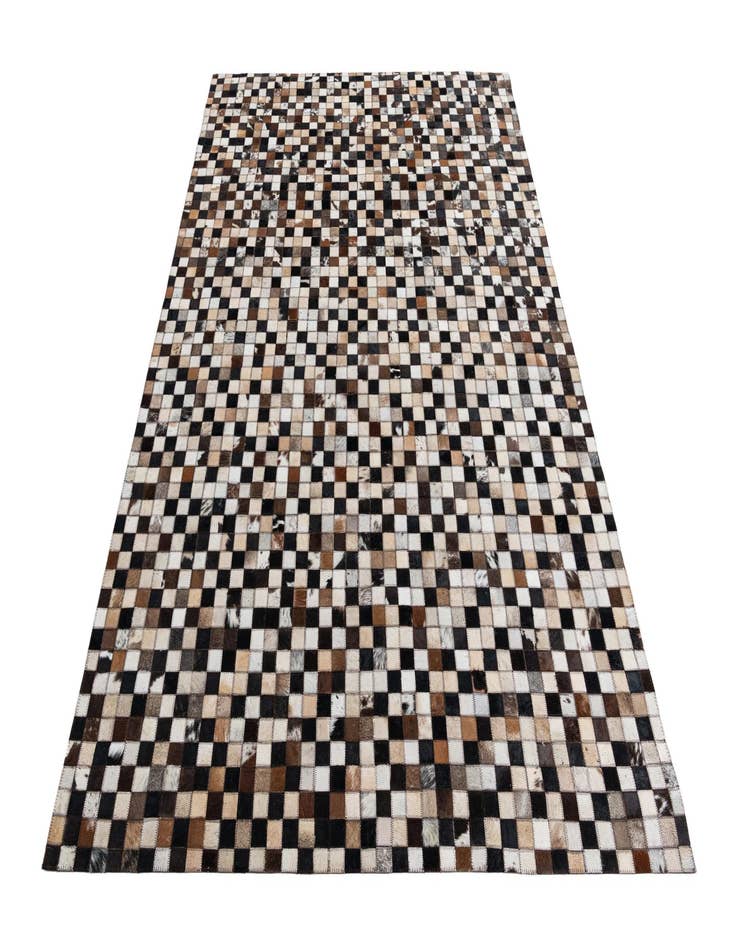 Detail image of 5' 2 x 7' 5 Cowhide Leather Rug