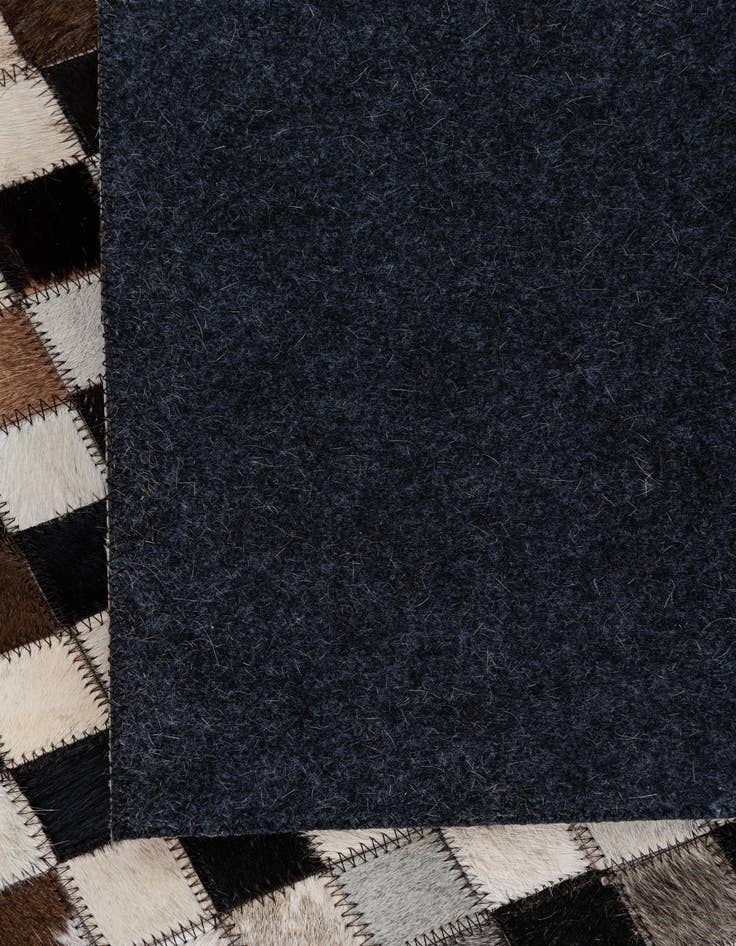 Detail image of 5' 2 x 7' 5 Cowhide Leather Rug