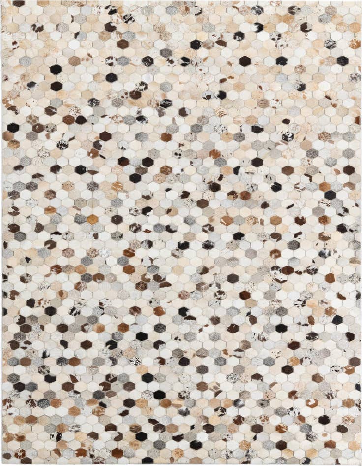 Detail image of 5' x 8' Cowhide Leather Rug