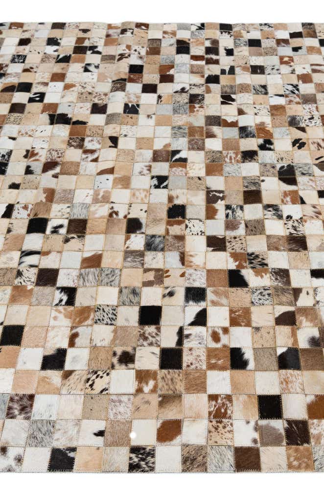 5' x 7' 10 Cowhide Leather Rug