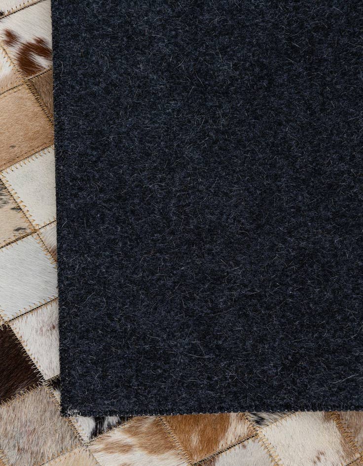 Detail image of 5' x 7' 10 Cowhide Leather Rug