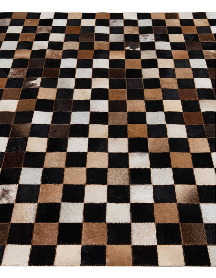 Detail image of 5' x 8' Cowhide Leather Rug