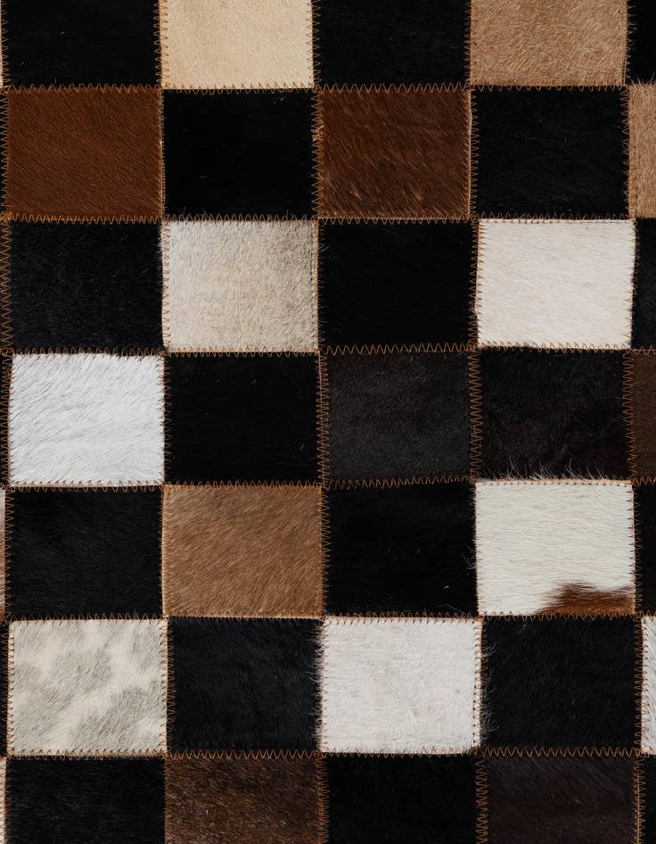 Detail image of 5' x 8' Cowhide Leather Rug