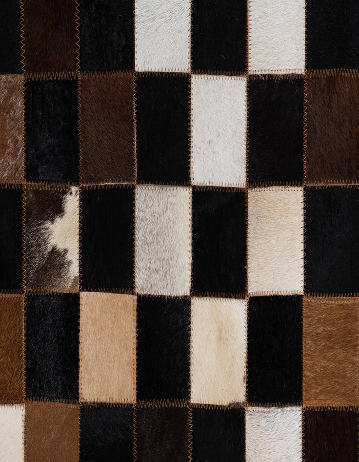 Detail image of 5' x 8' Cowhide Leather Rug