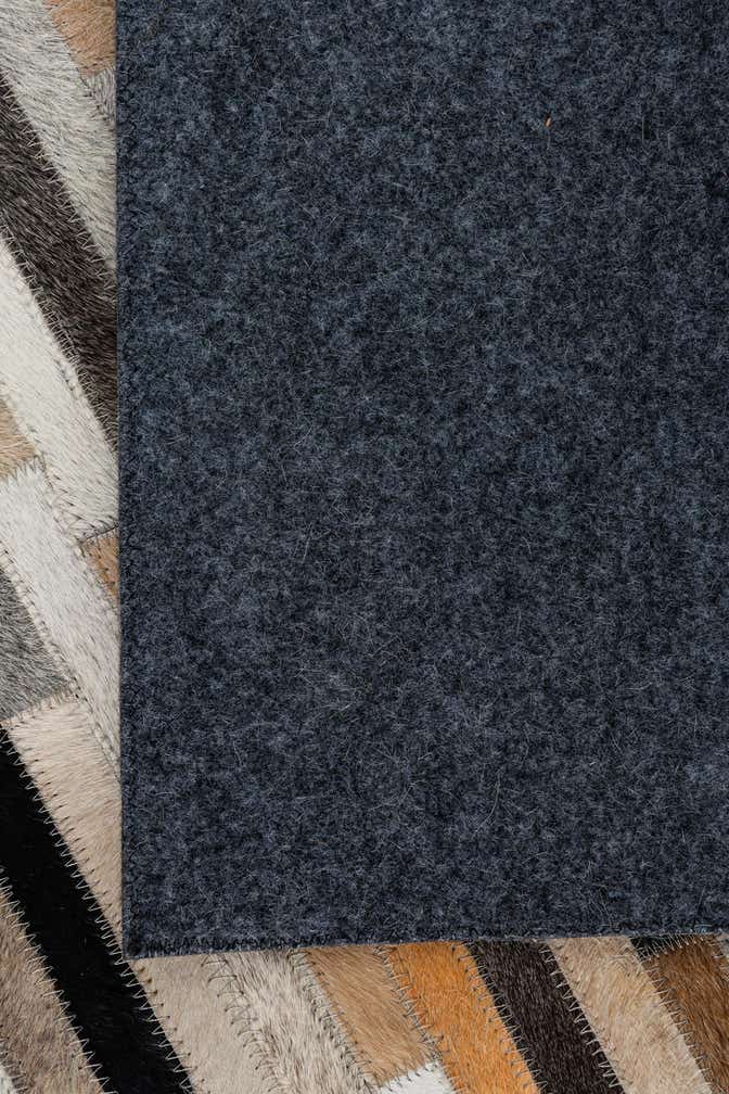 5' 1 x 8' Cowhide Leather Rug