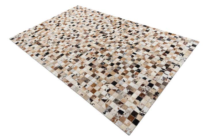 5' x 8' Cowhide Leather Rug