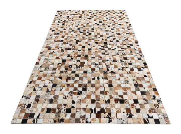 5' x 8' Cowhide Leather Rug