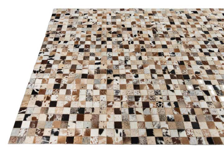 5' x 8' Cowhide Leather Rug