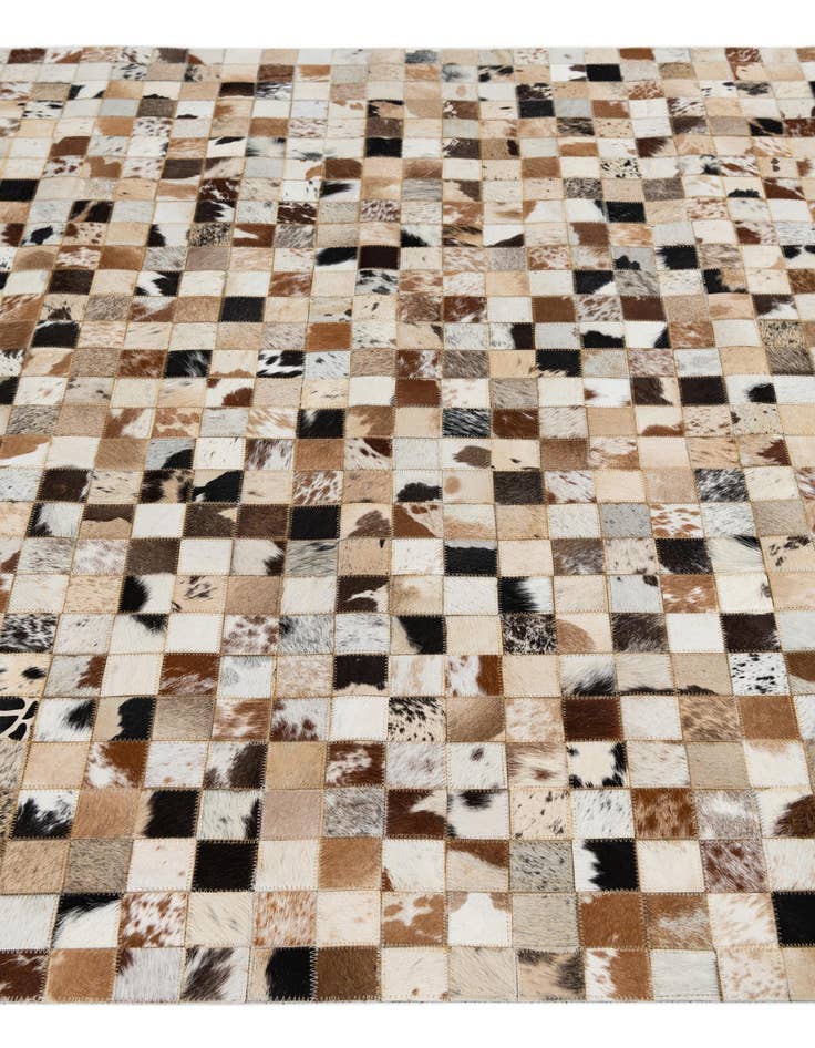 Detail image of 5' x 8' Cowhide Leather Rug