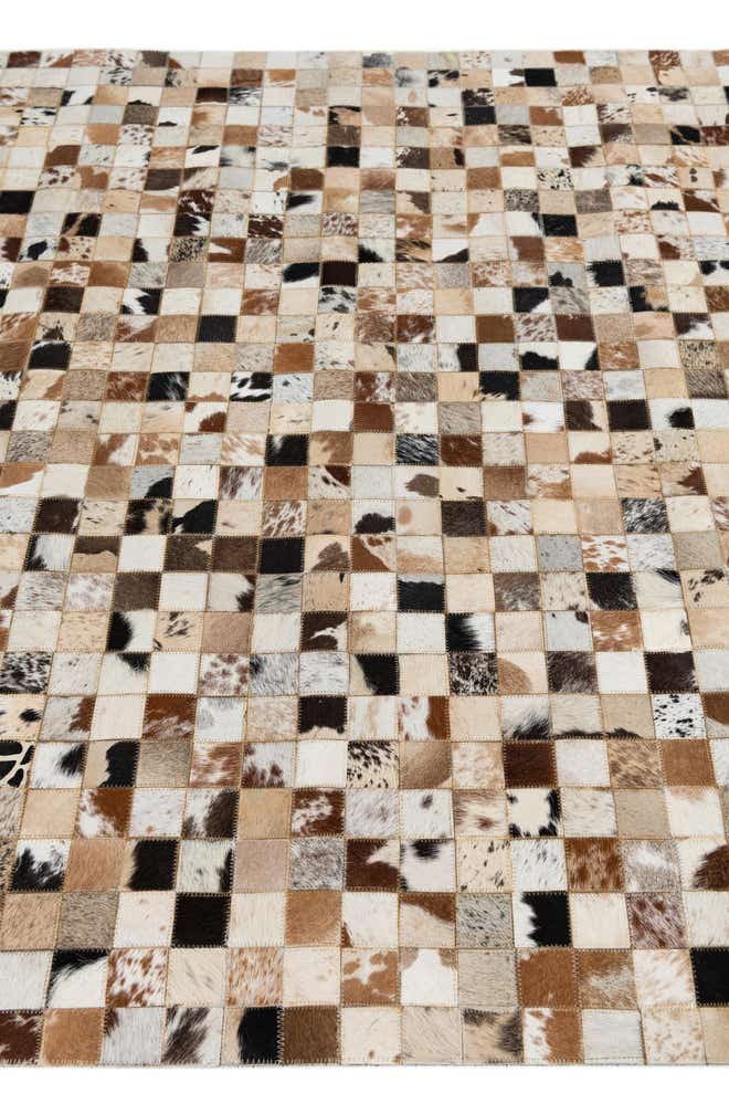 5' x 8' Cowhide Leather Rug