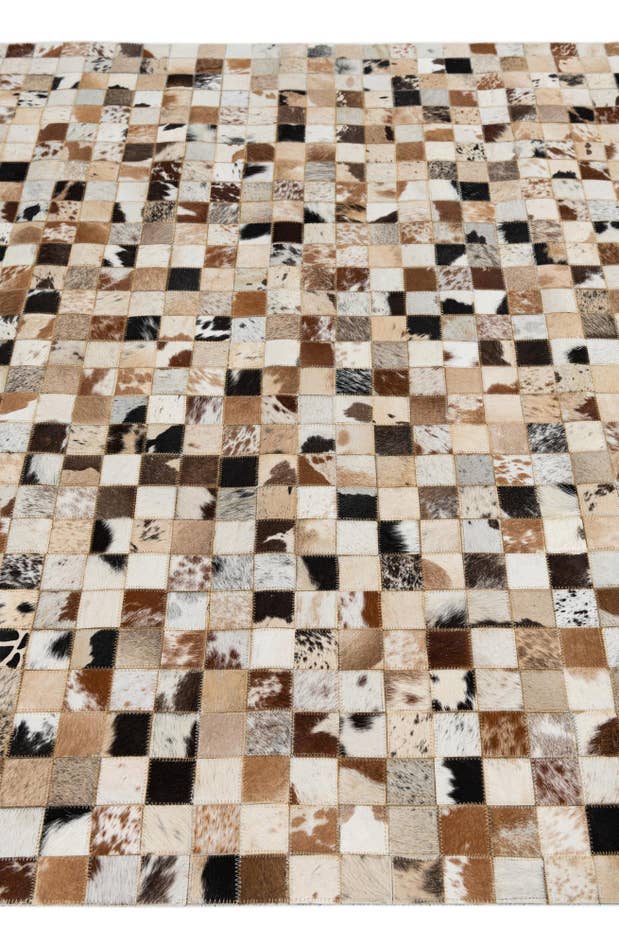 Detail image of 5' x 8' Cowhide Leather Rug