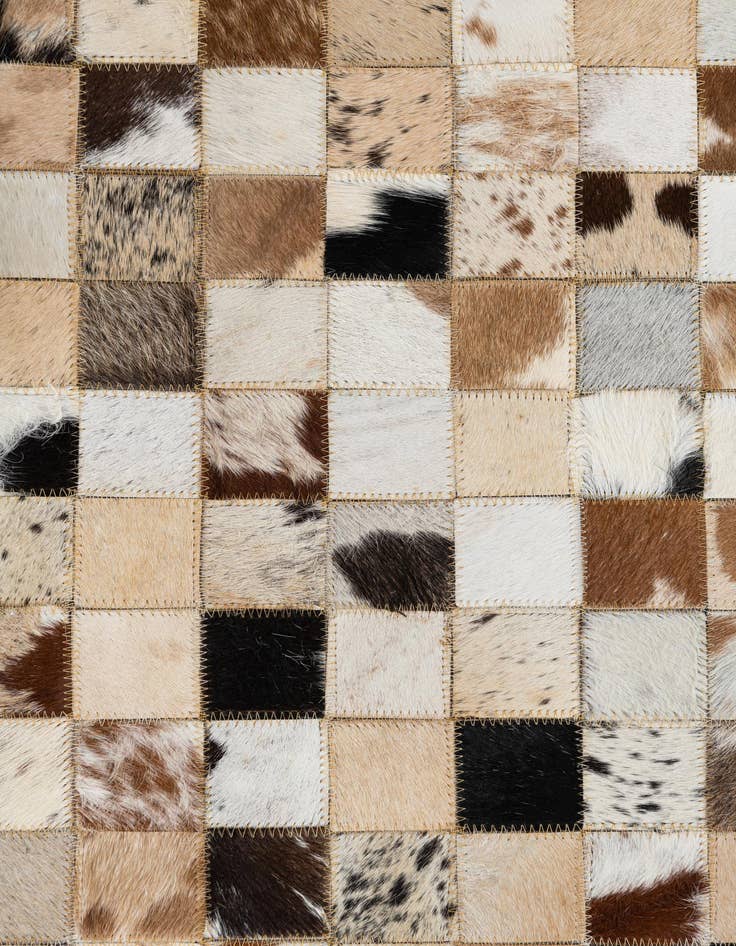 Detail image of 5' x 8' Cowhide Leather Rug