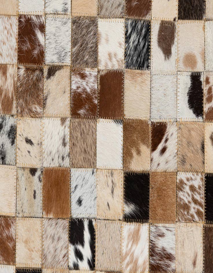 Detail image of 5' x 8' Cowhide Leather Rug