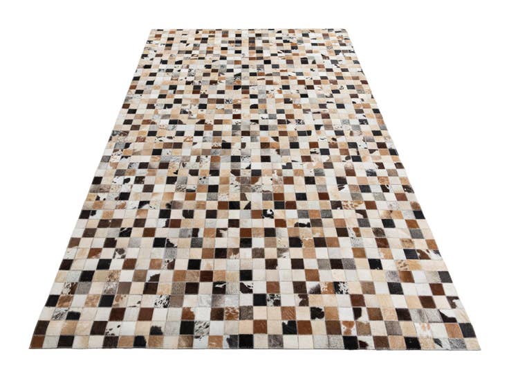 Detail image of 5' 2 x 8' 2 Cowhide Leather Rug
