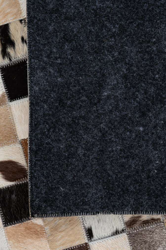 5' 2 x 8' 2 Cowhide Leather Rug