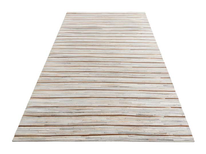 5' x 8' 2 Cowhide Leather Rug