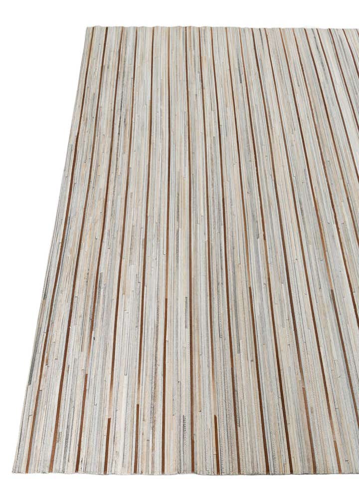 5' x 8' 2 Cowhide Leather Rug