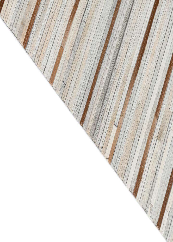 5' x 8' 2 Cowhide Leather Rug