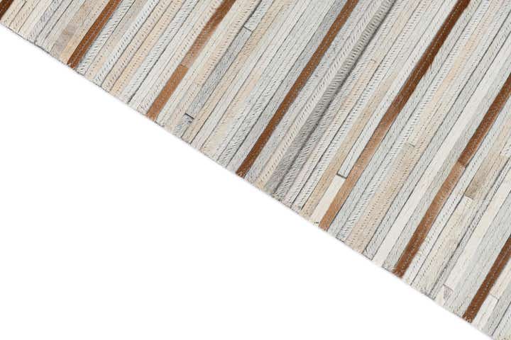 5' x 8' 2 Cowhide Leather Rug