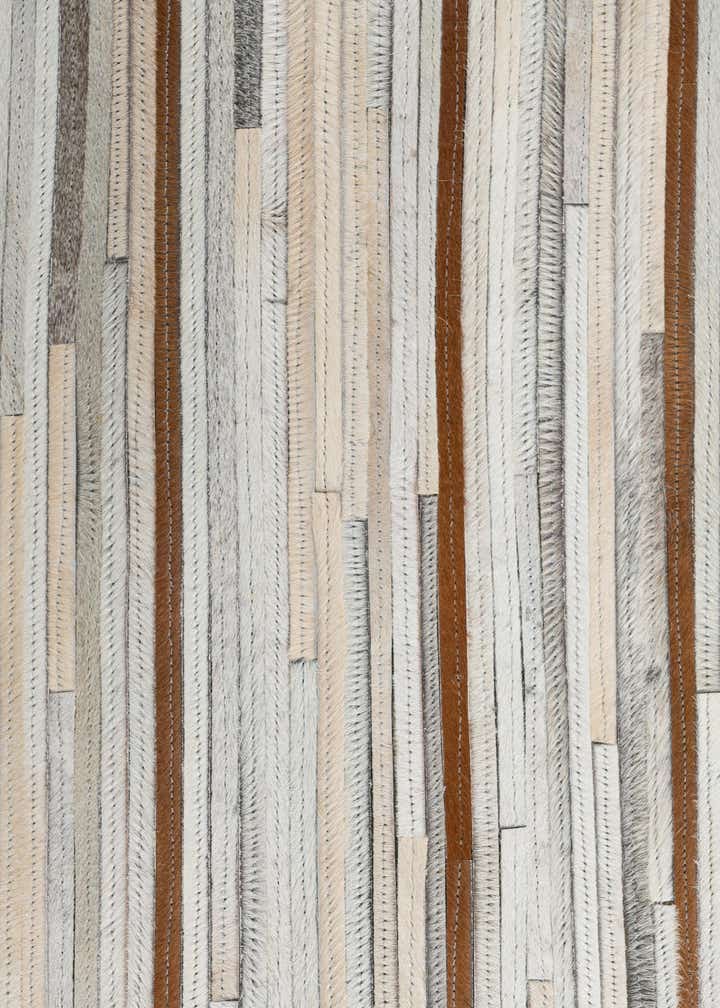 5' x 8' 2 Cowhide Leather Rug