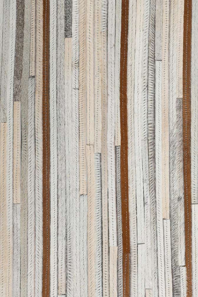5' x 8' 2 Cowhide Leather Rug