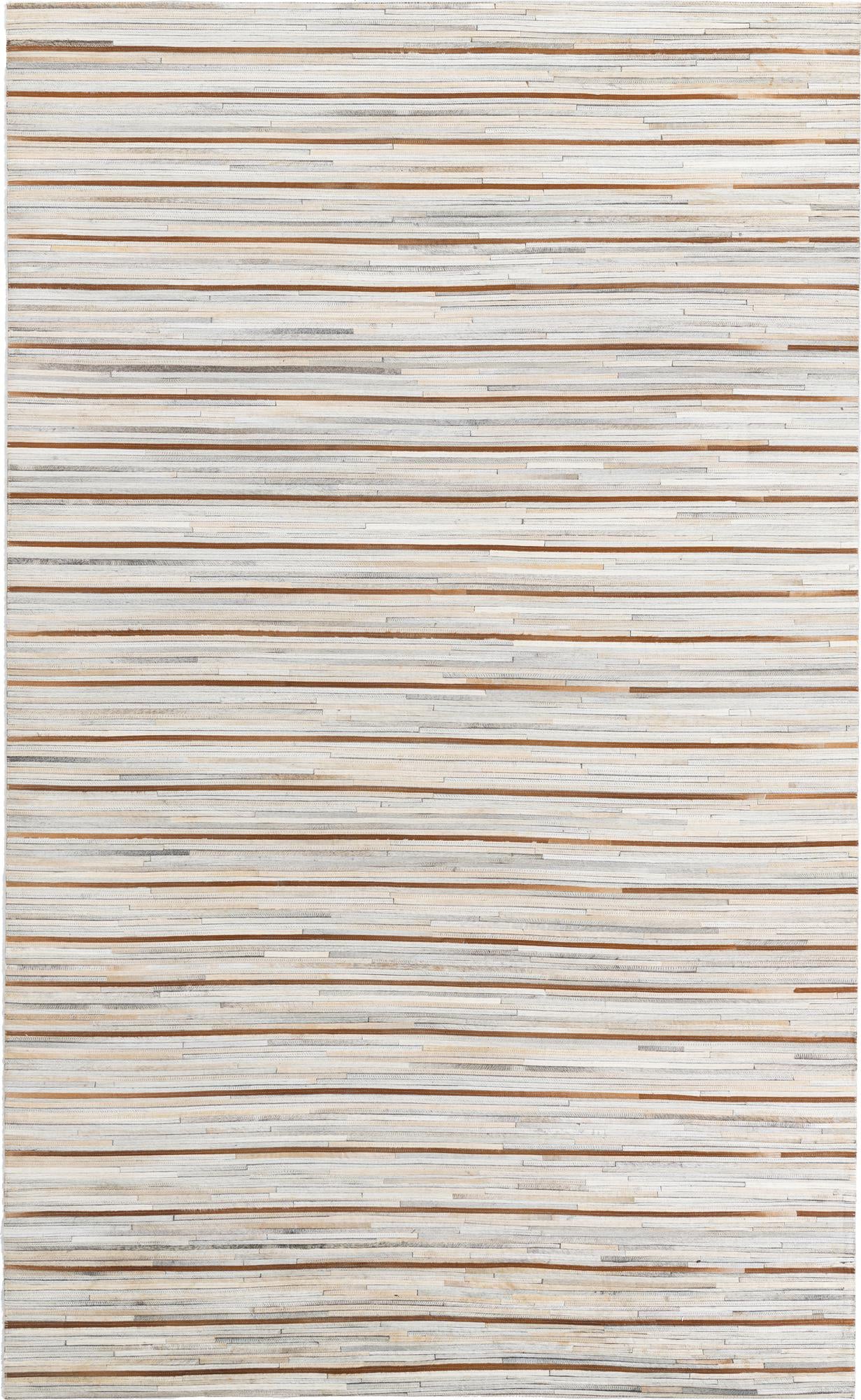 5' x 8' 2 Cowhide Leather Rug