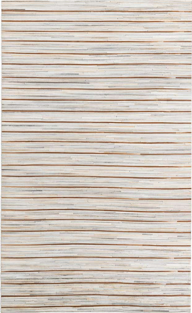 5' x 8' 2 Cowhide Leather Rug