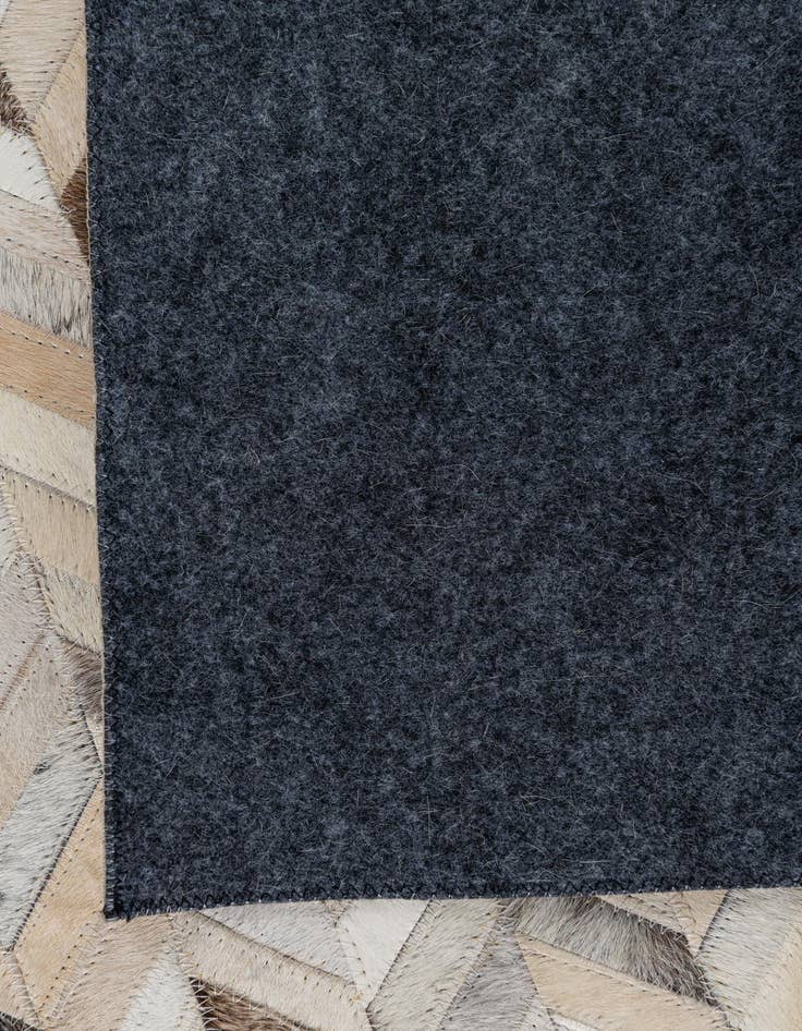 Detail image of 4' 9 x 7' 5 Cowhide Leather Rug