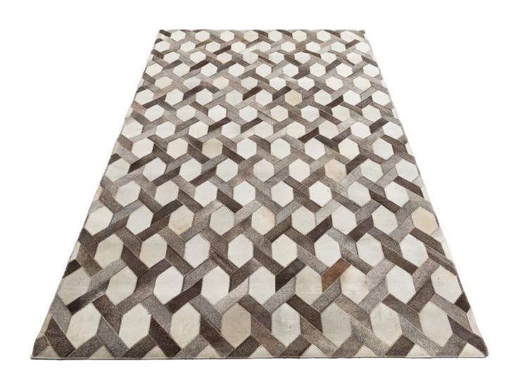 Detail image of 5' x 8' Cowhide Leather Rug