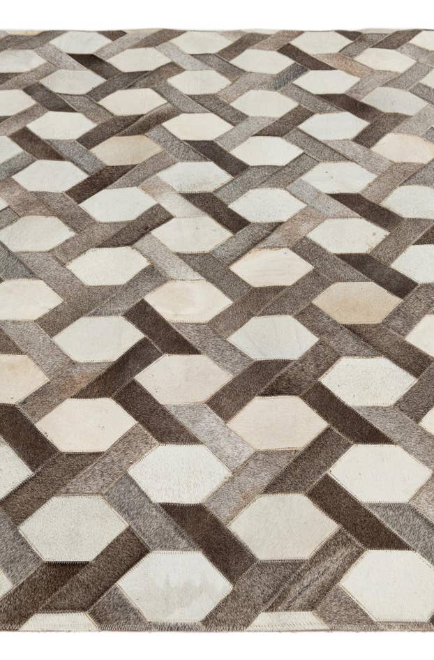 Detail image of 5' x 8' Cowhide Leather Rug